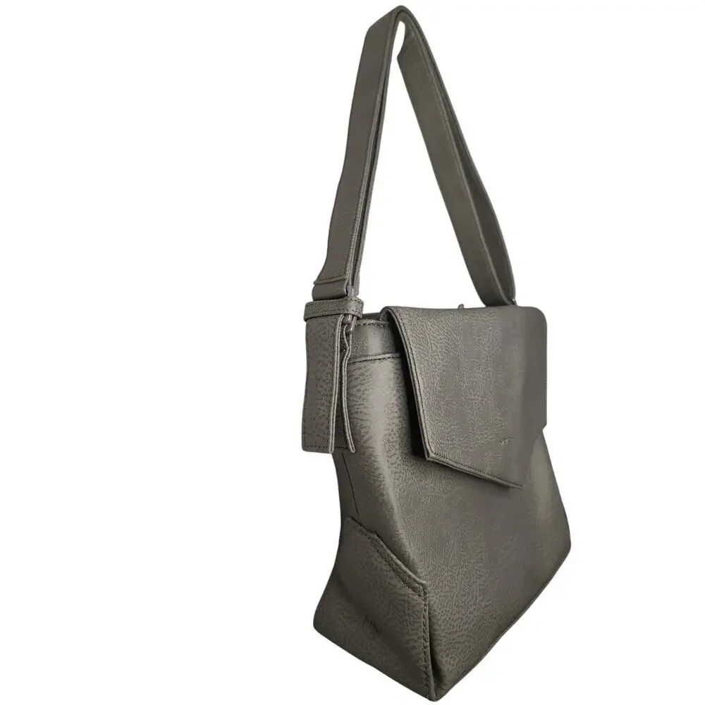Matt And Nat Crossbody Bag Green Gray Vegan Leather Minimalist Shoulder Bag